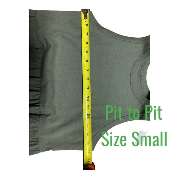 LAST ONE! 🔥Nwt Sleeveless Knit Ballet Midi Dress - A New Day™ Olive - Picture 7 of 8